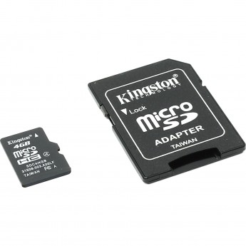 Карта памяти KINGSTON 4GB Class 4 SDHC SDC4-4GB