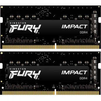 Оперативная память 32Gb DDR4 2666MHz KINGSTON FURY IMPACT SO-DIMM (KF426S16IBK2/32) (2x16Gb KIT)