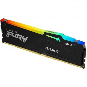 Оперативная память 32Gb DDR5 6400MHz KINGSTON FURY BEAST BLACK RGB (KF564C32BBA-32)
