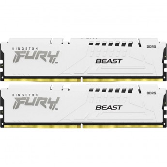 Оперативная память 64Gb DDR5 5600MHz KINGSTON FURY BEAST WHITE (KF556C36BWEK2-64) (2x32Gb KIT)